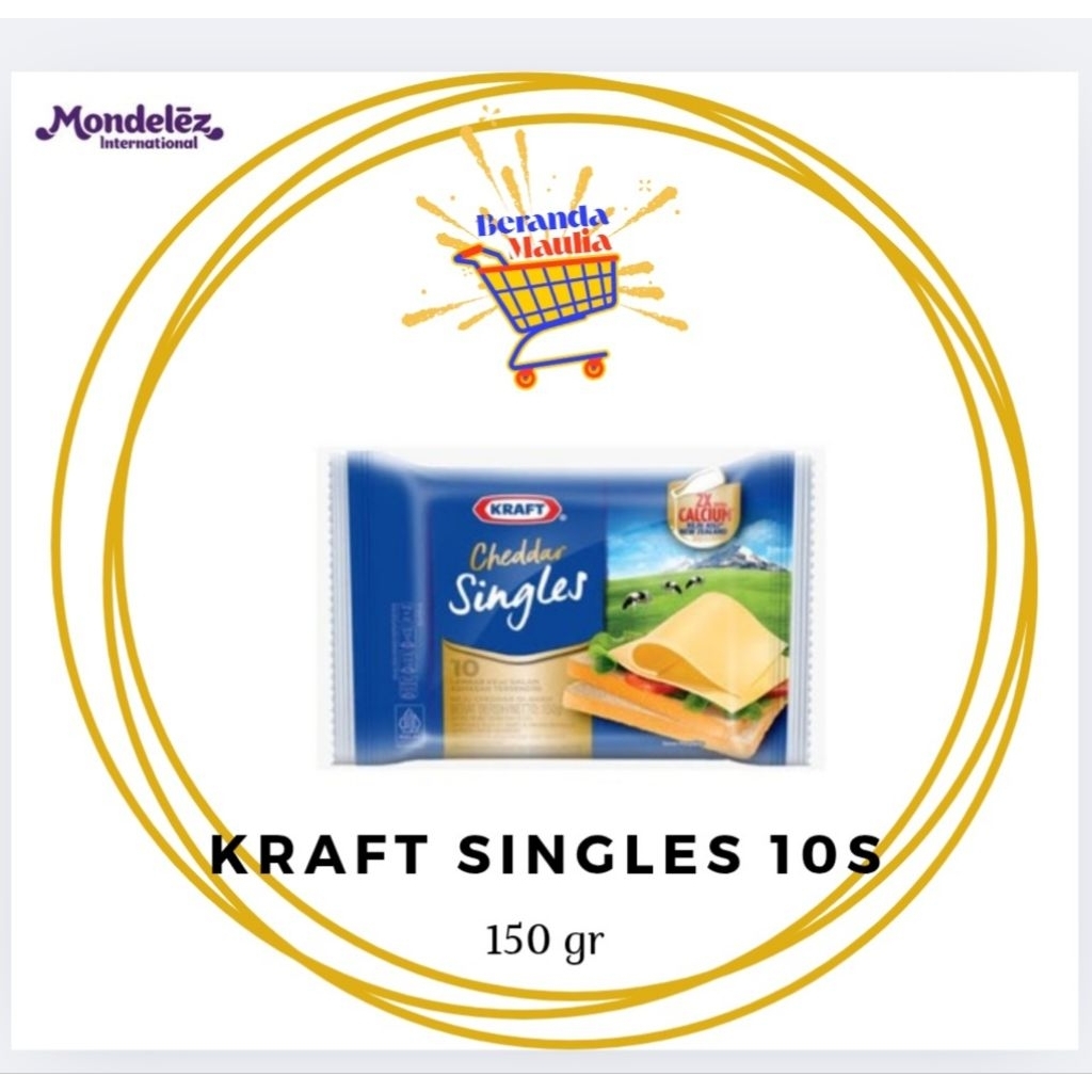 

Kraft Keju Singles isi 10 lembar kemasan 150g