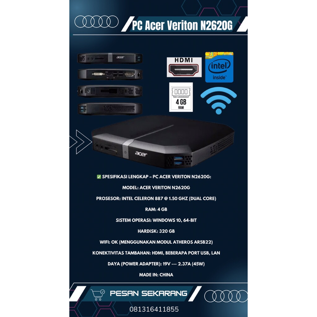 PC Acer Veriton N2620G