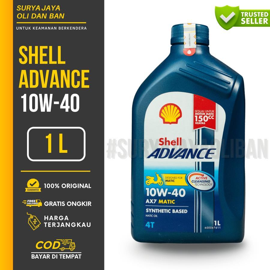 OLI MESIN MOTOR MATIC SHELL AX7 1 LITER PCX NMAX AEROX XMAX VARIO