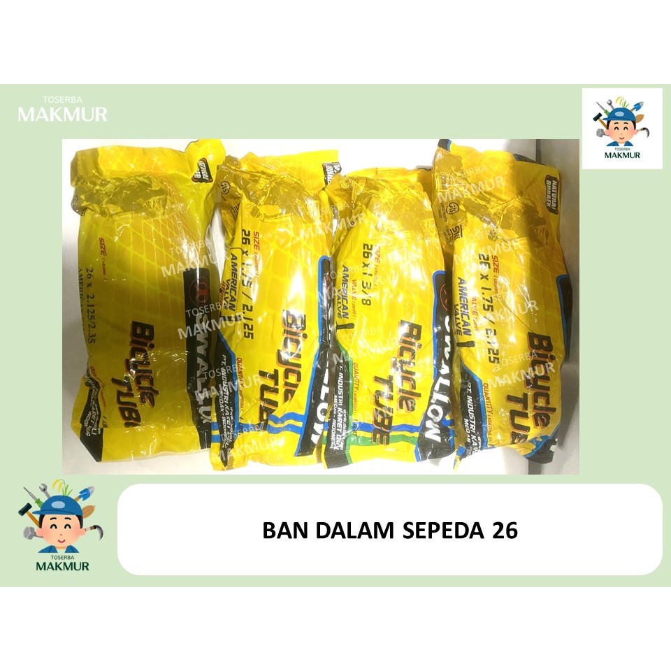BAN DALAM SEPEDA 26 X 1.75/2.125 ; 26 X 2.125/2.35 ; 26 X 1-3/8 MTB