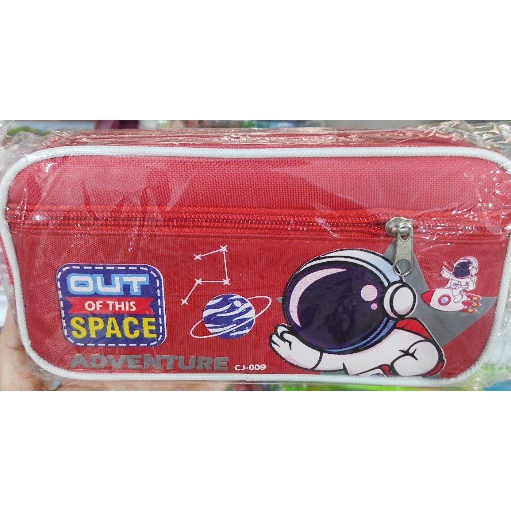

Pencil Case tempat pensil dompet astonot 2 sleting ic
