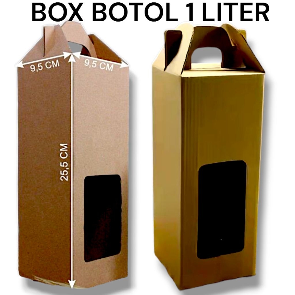 

BOX KARDUS BOTOL 1 LITER 9,5 x 9,5 x 25,5 CM