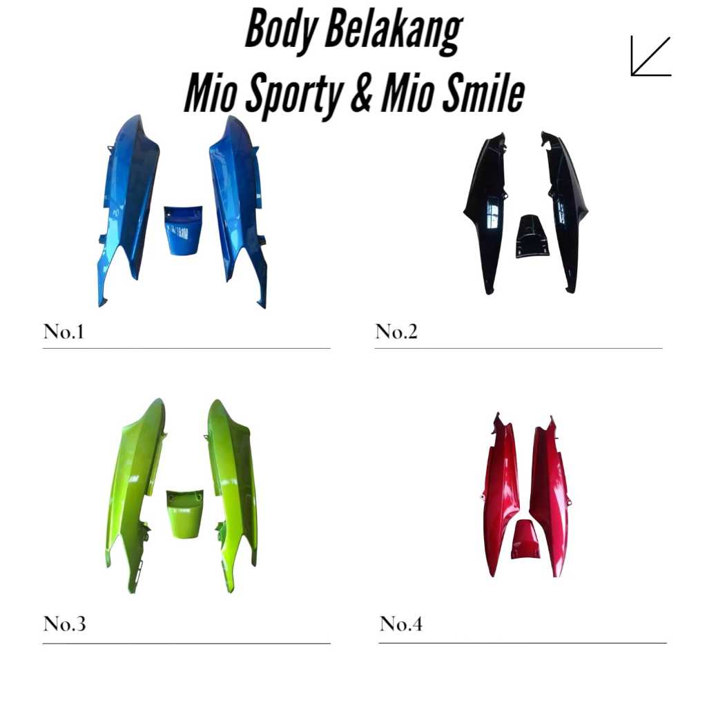 Cover Mio /Body Samping Belakang Yamaha Mio Smile  / Body Samping Belakang Yamaha Mio Sporty