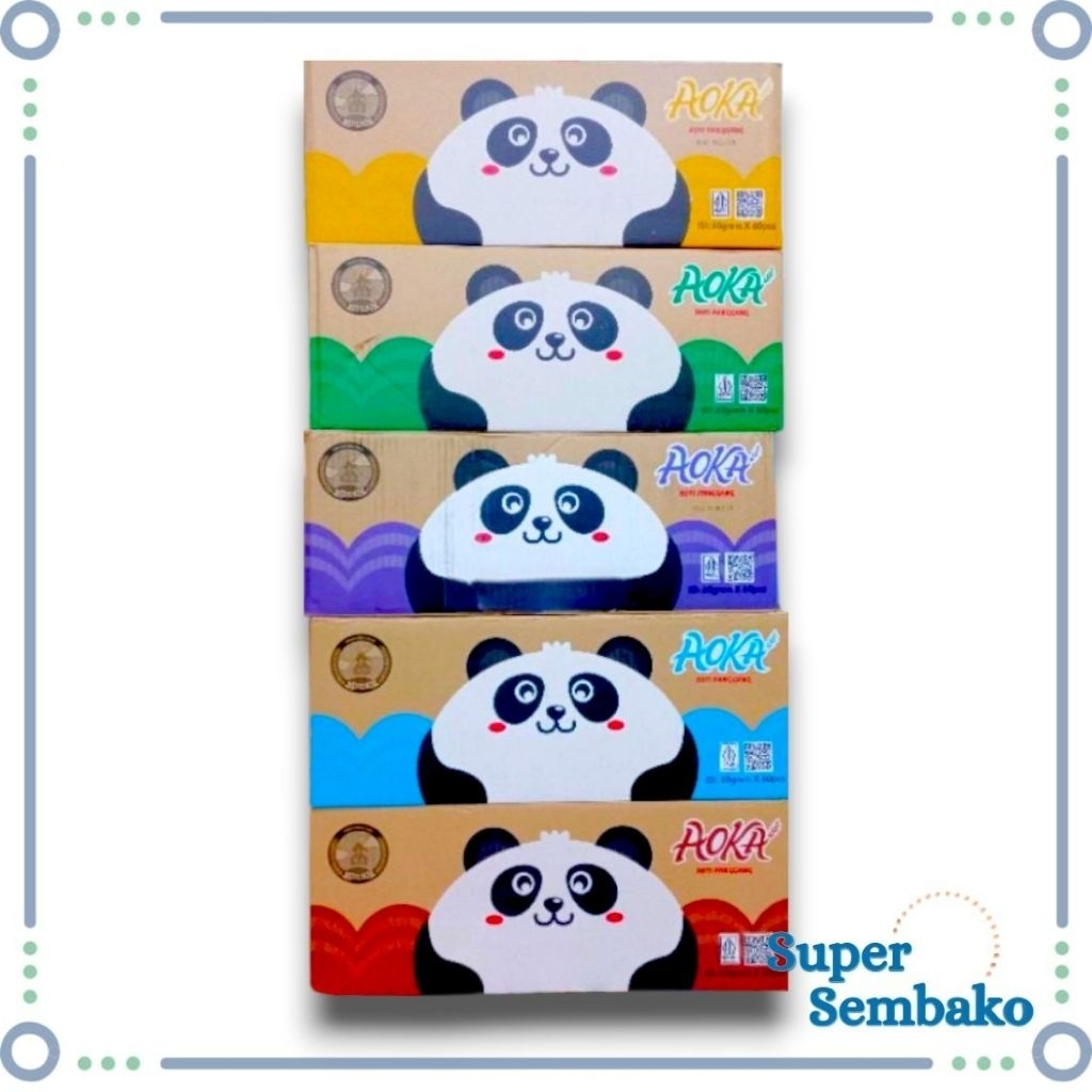 

ROTI PANGGANG ISIAN AOKA PANDA RASA COKELAT PANDAN KEJU SUSU PER DUS ISI 60 BUNGKUS GROSIR MAKASSAR