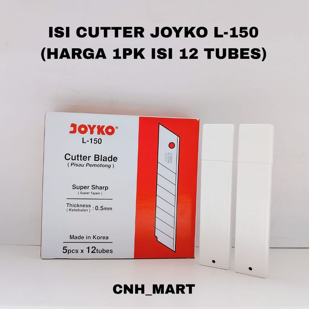 

(60)PCS isi cutter besar L - 150 Joyko - Isi Cutter Besar L-150 Joyko Harga 60Pcs
