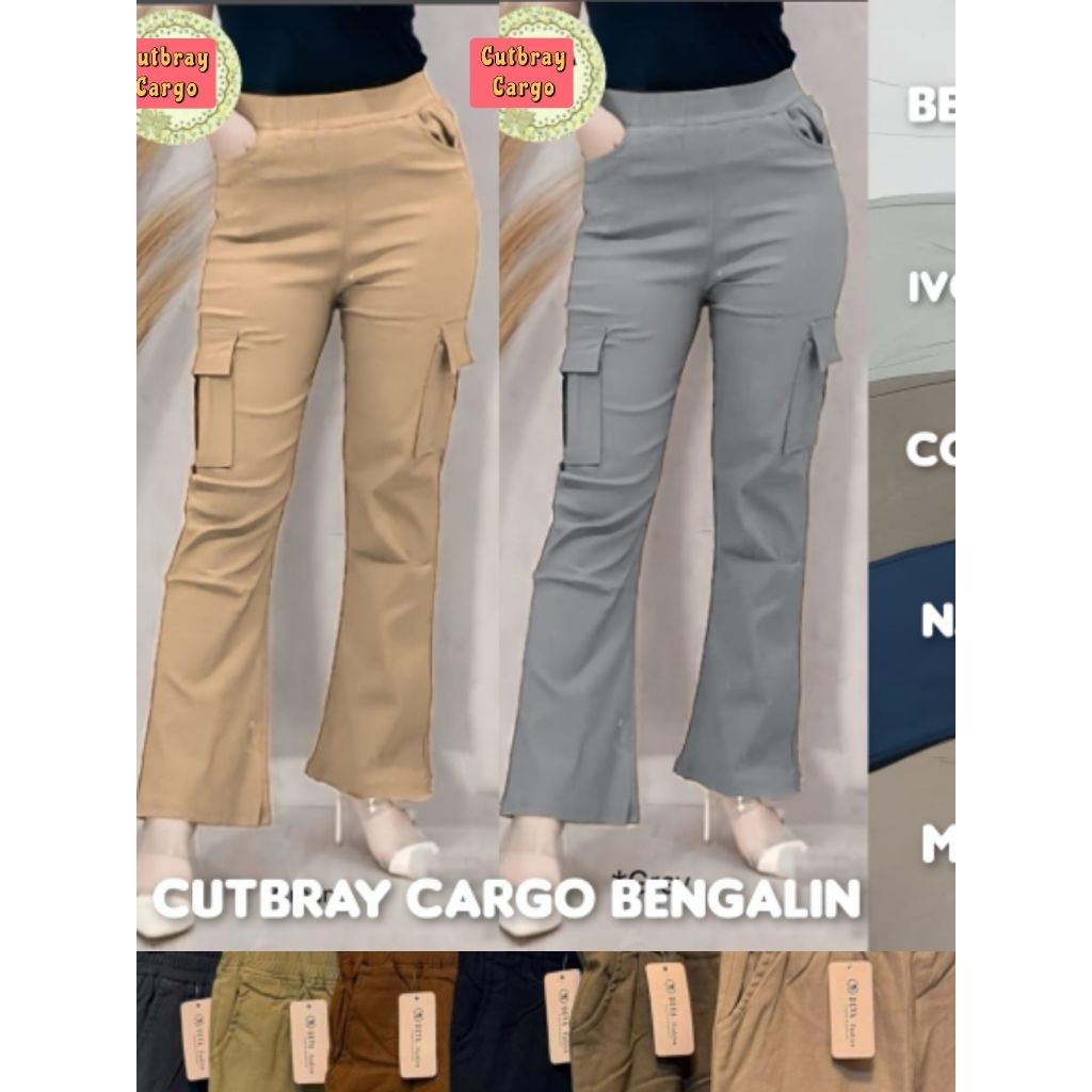 CELANA CUTBRAY CARGO/POLOS BENGALIN STRETCH