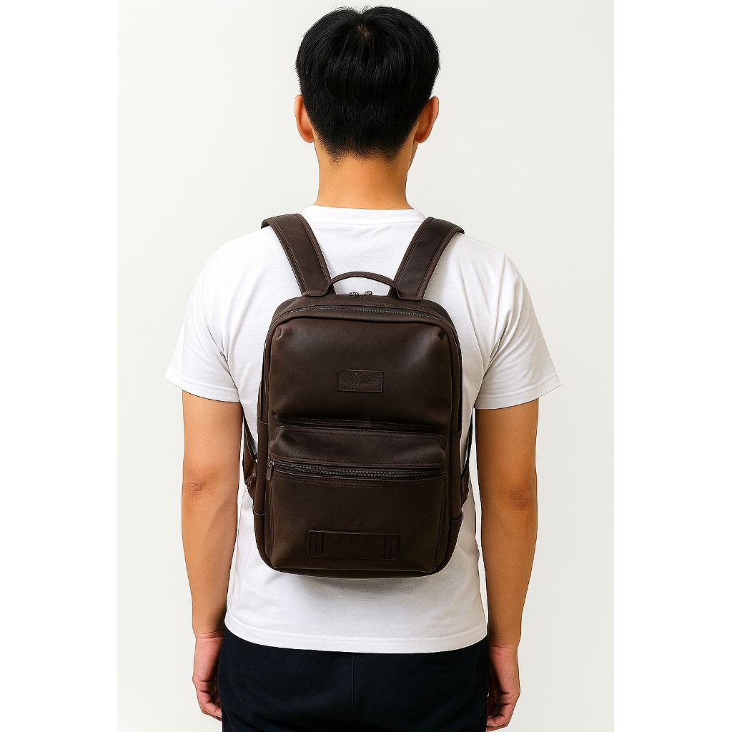 tas ransel laptop 12,5 inch kulit sapi asli BPB01