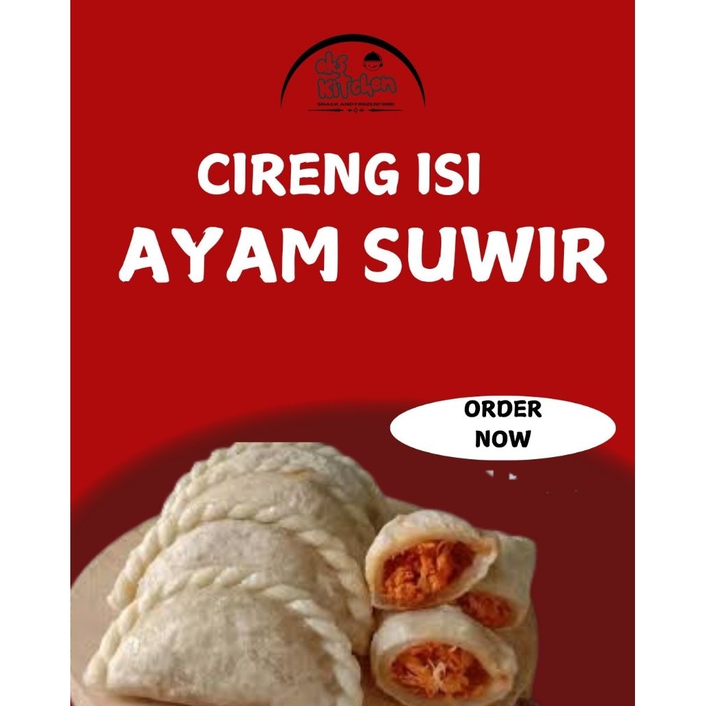 

cireng isi ayam suwir pedas isi 5pcs ukuran besar