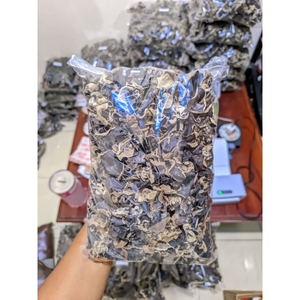 

✅ Jamur Kuping Kering 500 g curah murah ukuran daun biasa campur ✅