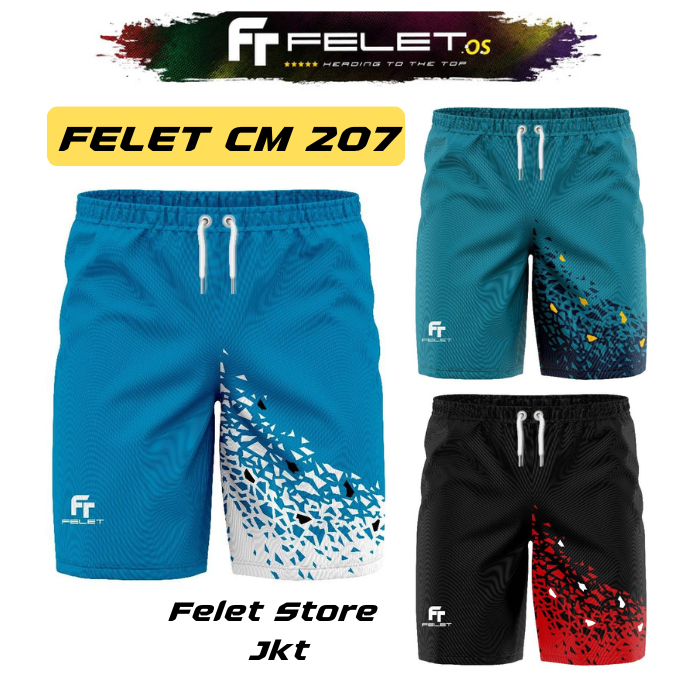 Felet CM207 CM 207 Badminton Short Pants - Celana Badminton Original Felet