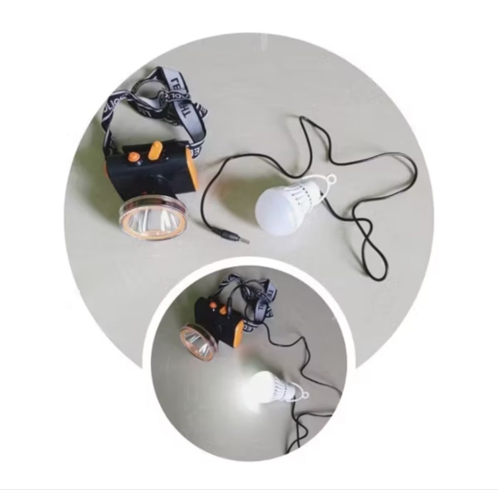 Lampu bolam untuk senter kepala 3,7-5V dan DC 12V DC