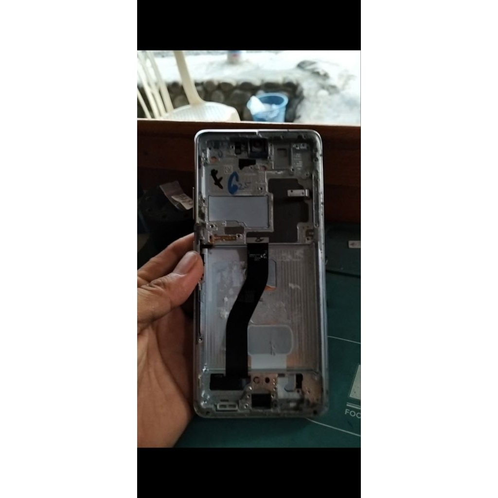 lcd Samsung s21 ultra original copotan minus garis 2 helai tipis