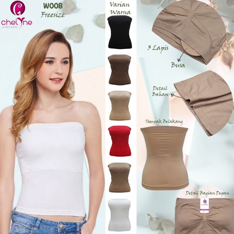 KODE D28H KEMBEN W8 BRA PANJANG LONG TUBE CUP BUSA KAOS  BUNGALILY