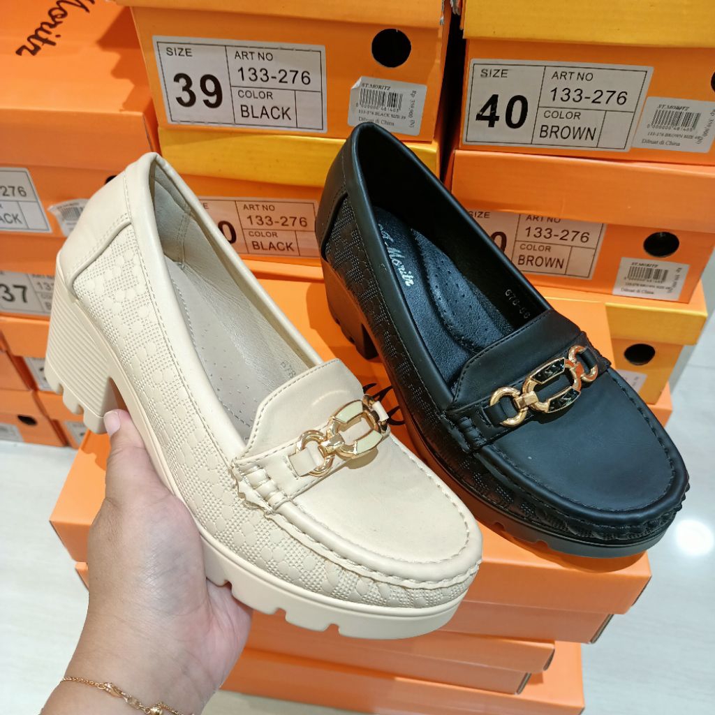 sepatu wanita fantofel heels 7cm ST.MORITZ original matahari