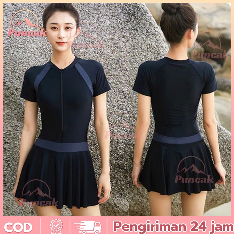 KODE E4R PUNCAKBaju Renang Wanita DewasaDiving Rok Dewasa Polos Hitam Baju Renang WanitaBaju Renang 