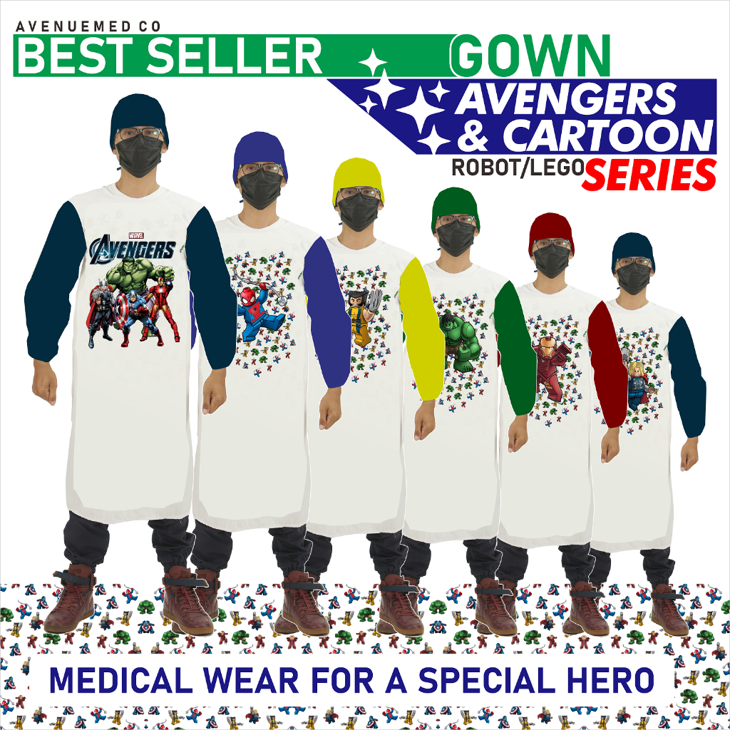 APD GOWN MOTIF CARTOON SPECIAL DOKTER ANAK DOKTER GIGI ANAK KLINIK KHITAN RUMAH SUNAT