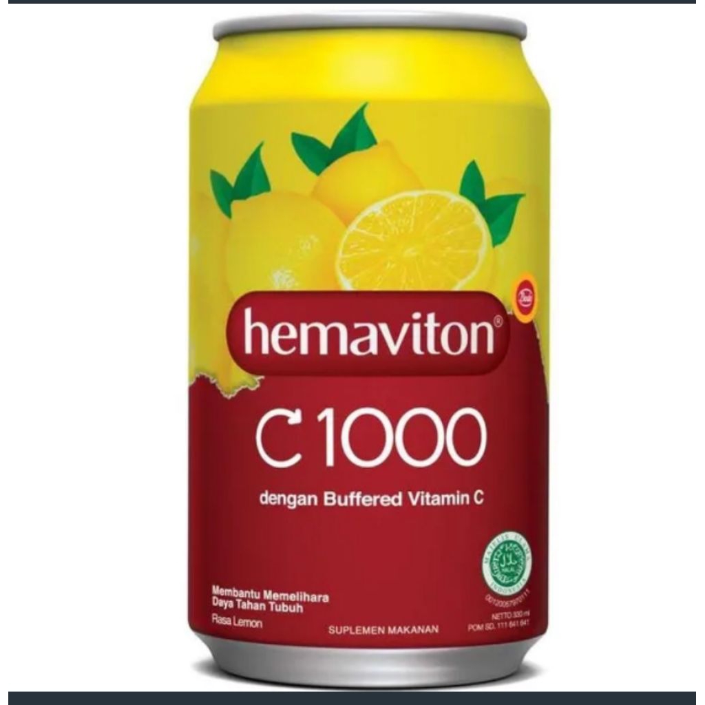

Hemaviton c1000 kaleng 330 ml rasa lemon