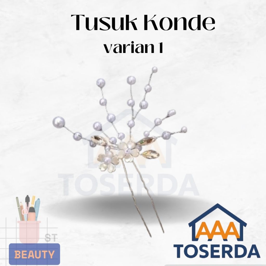 AAA Toserda | Tusuk Konde Emas Aksesoris Rambut Tradisional Wanita | Hiasan Rambut Jawa untuk Kebaya