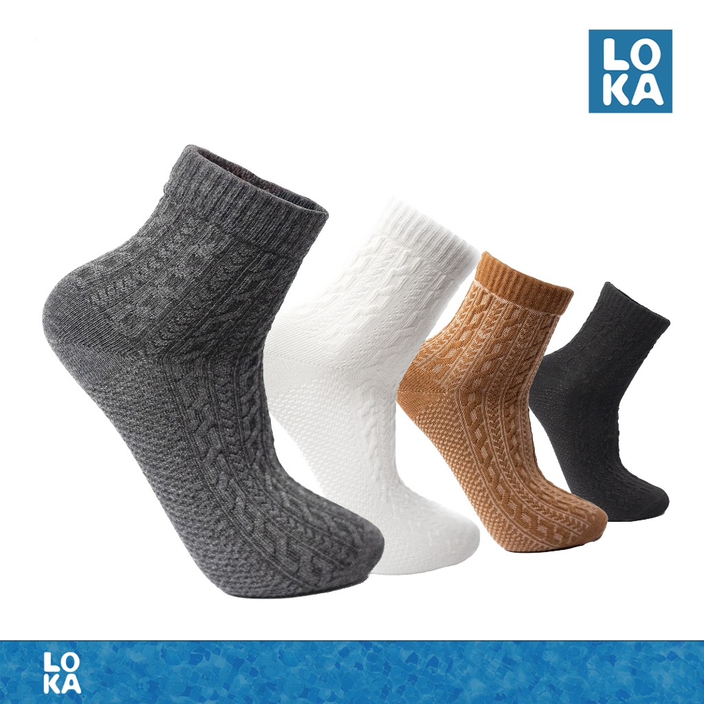 LOKA - Kaos Kaki Pendek Angkle Motif - Kaos Kaki Pendek Pria Wanita