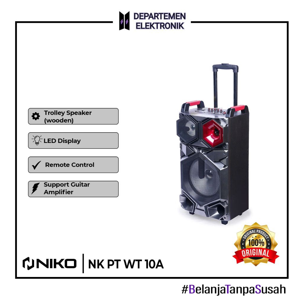 SPEAKER NIKO 10" WT 10A TROLLEY SPEAKER