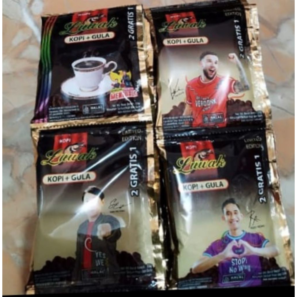 

KOPI LUWAK KOPI + GULA 23 gram | KARTON / KARDUS | 10 Renteng