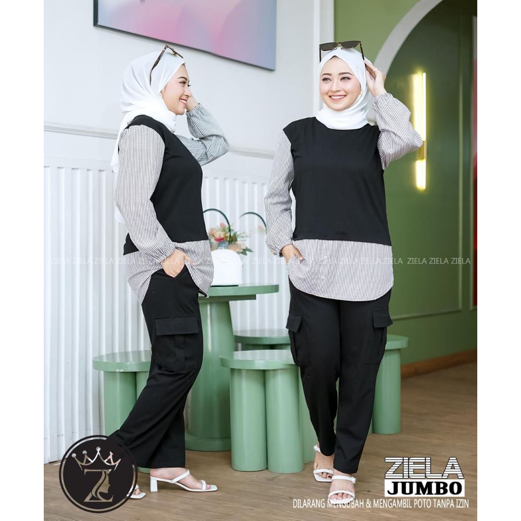 ONESET ZIELA/ONESET KAOS COMBAD/SETELAN KAOS MIX KATUN/ONESET JUMBO/SET KAOS CELANA CARGO