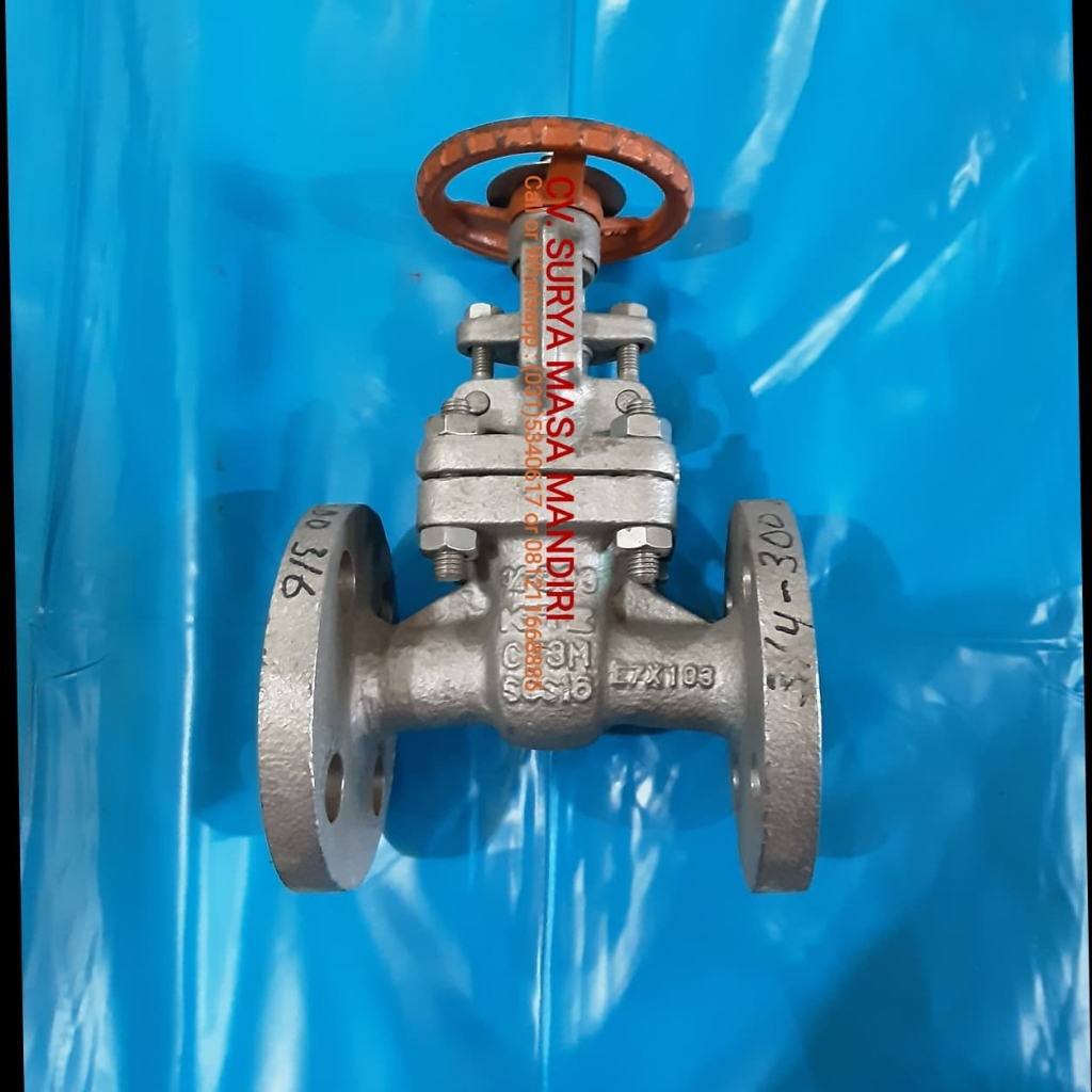 Gate valve SS316 flange 3/4" Ansi 300 RF KITZ