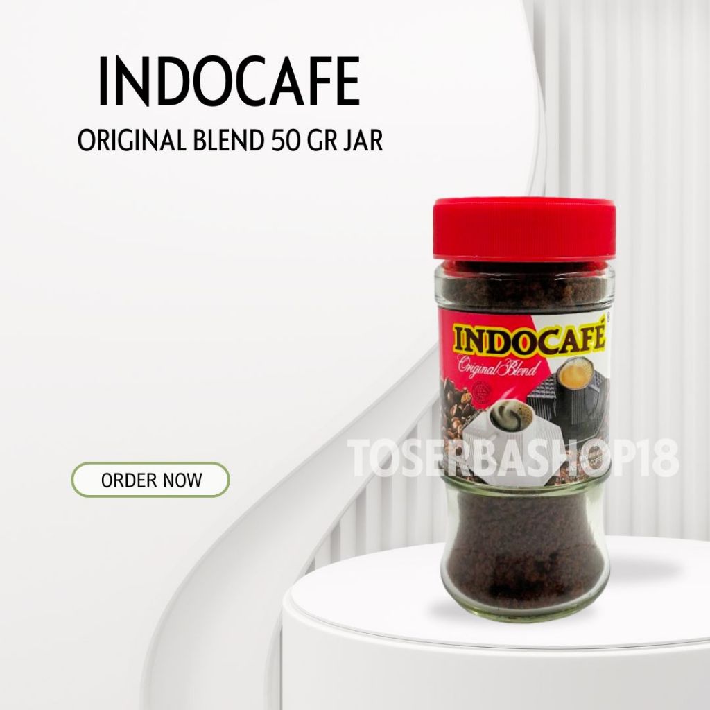 

INDOCAFE ORIGINAL BLEND INSTANT COFFEE BUBUK KOPI INSTANT JAR 50GR