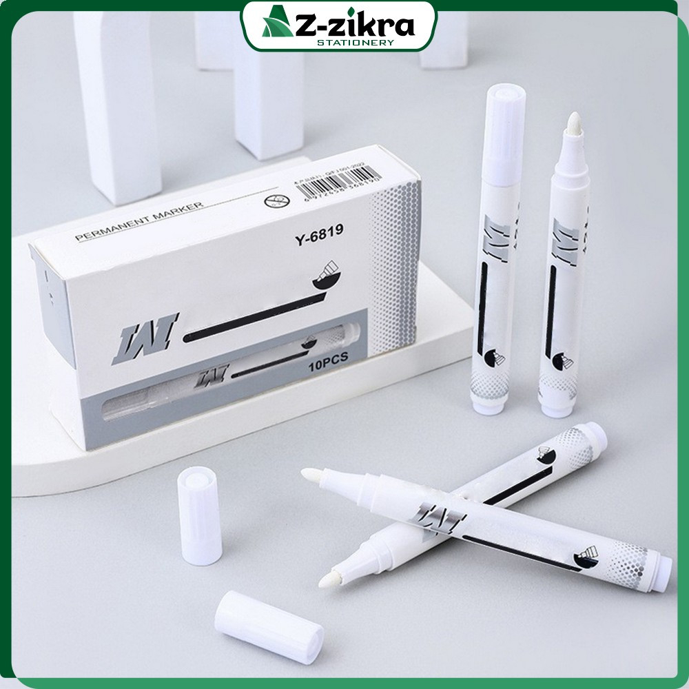 

Spidol Putih Lukisan Tinta Permanen Tidak Luntur dan Tahan Air / Spidol Putih Berbasis Halus Tebal Serbaguna Az Zikra Stationery A121