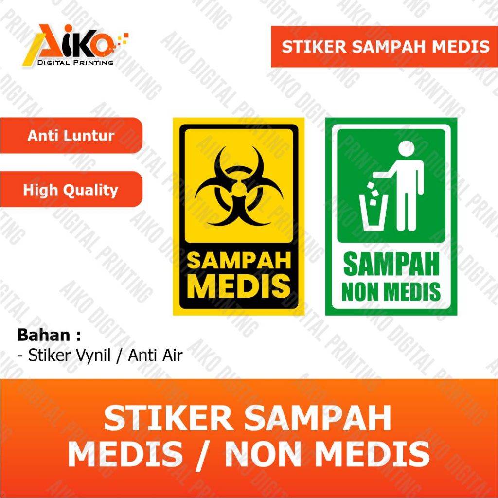 

STIKER SAMPAH MEDIS NON MEDIS | STIKER SAMPAH MEDIS MURAH ANTI AIR
