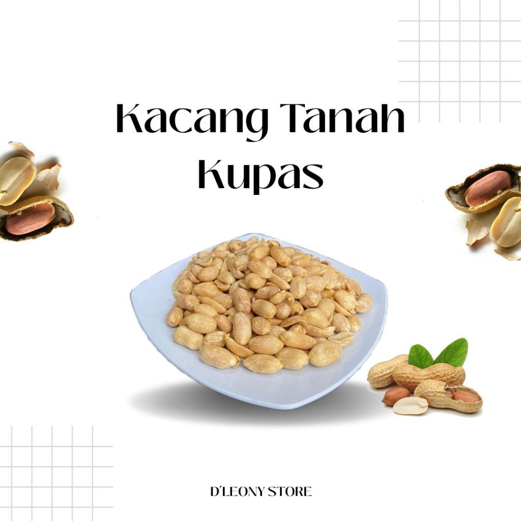 

Kacang Tanah Kupas Mentah Kecil Sedang Besar Jumbo 500g-1kg Murah