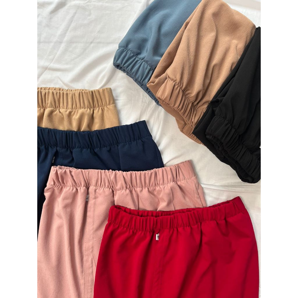 Kamen Jadi Air Flow Polos Set Selendang Intan busana