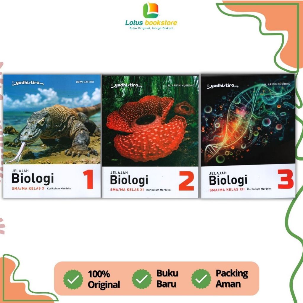 Jelajah Biologi SMA Kelas 10 11 12 - Penerbit Yudhistira - Kurikulum Merdeka - Buku Original