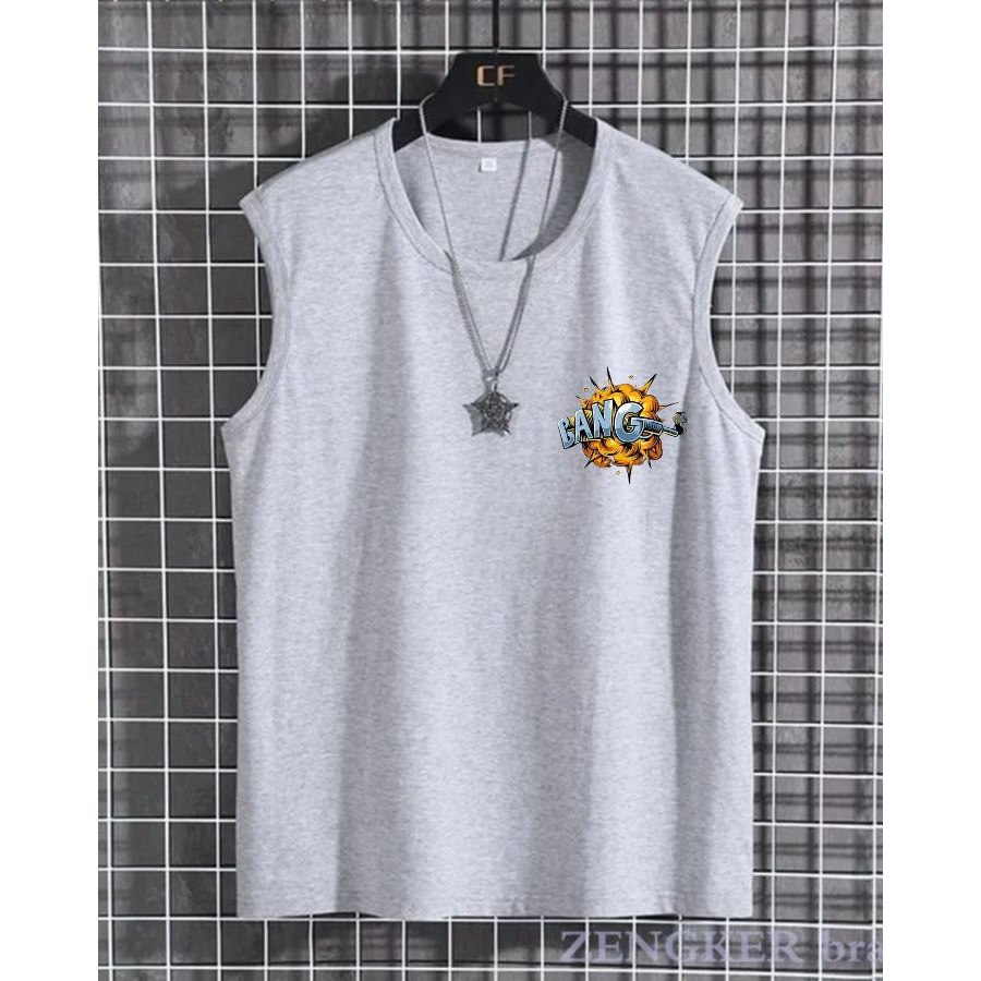 SINGLET PRIA TERBARU-KAOS SINGLET MOTIF LOGO-SINGLET BERUKURAN M,L,XL,XXL-SINGLET GYM-SINGLET KEREN