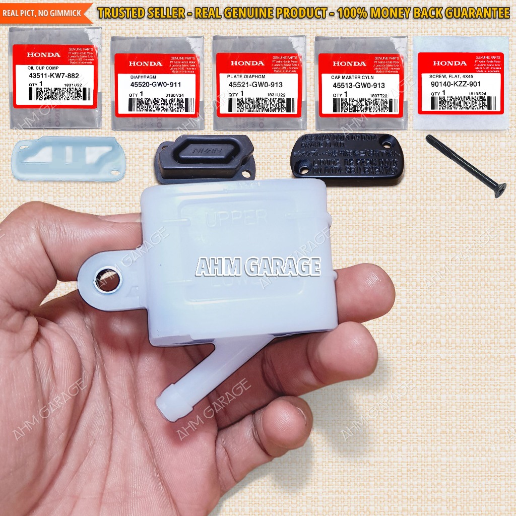 Tabung Minyak Rem Belakang Supra X 125 FI New 2014-2022 Tangki Cadangan Minyak Rem Cakram Belakang S