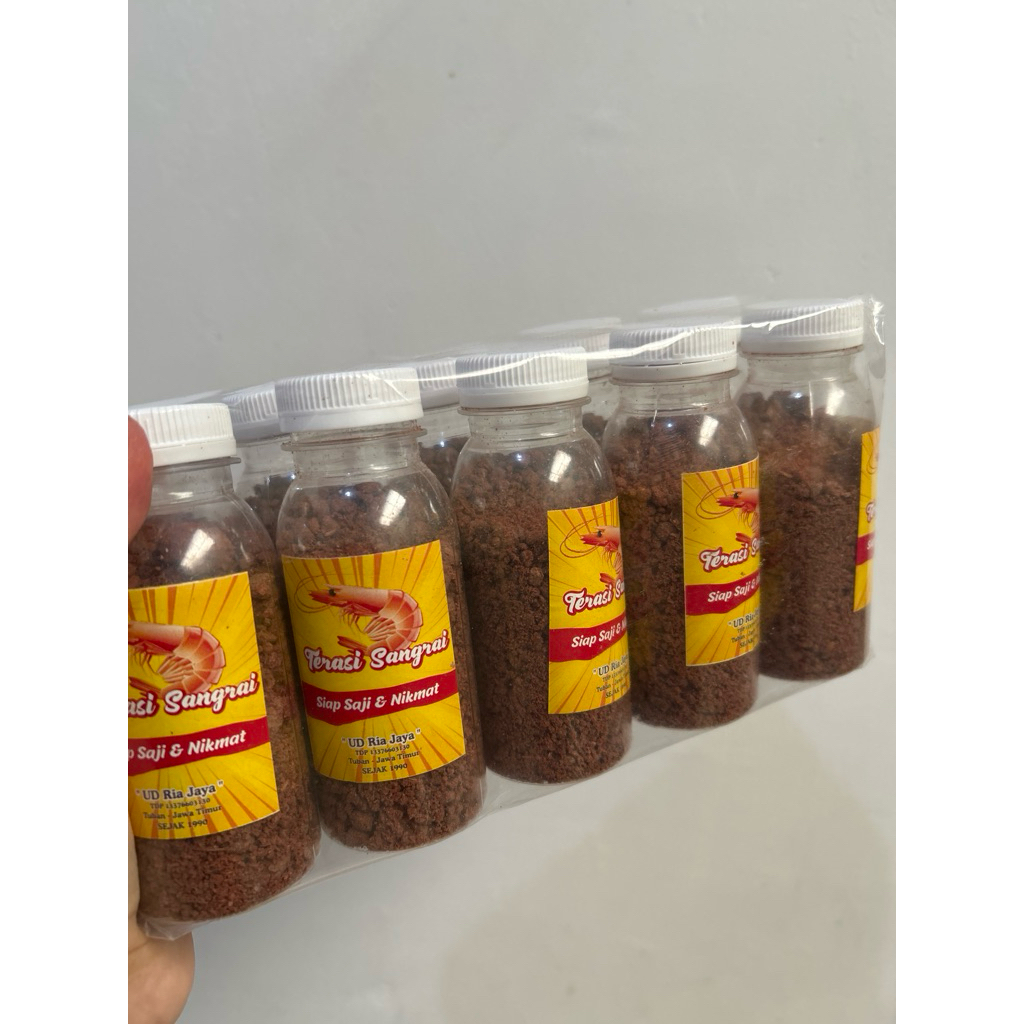 

Terasi siap saji / terasi sangrai / tidak perlu digoreng lagi tidak mengotori minyak