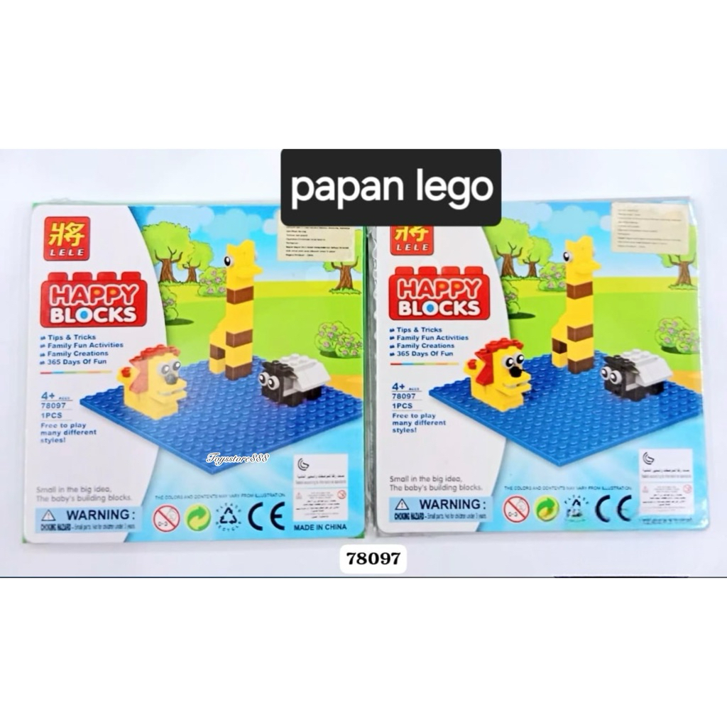 Mainan Papan Alas Block Mini / Kecil Happy Blocks Connection/Assambley Block