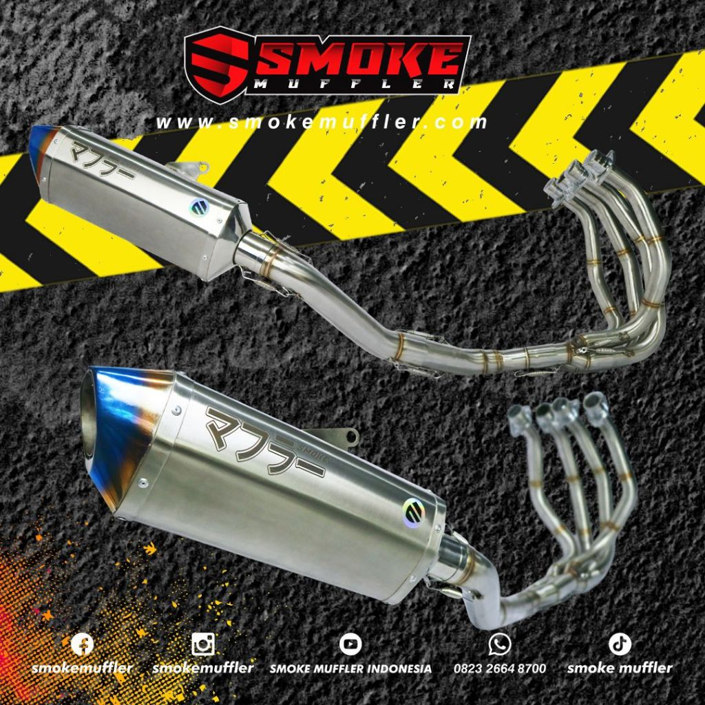 Knalpot Kawasaki ZX25R - Kawasaki Ninja ZX-25R ZX25 Underbelly Samping Smoke Muffler