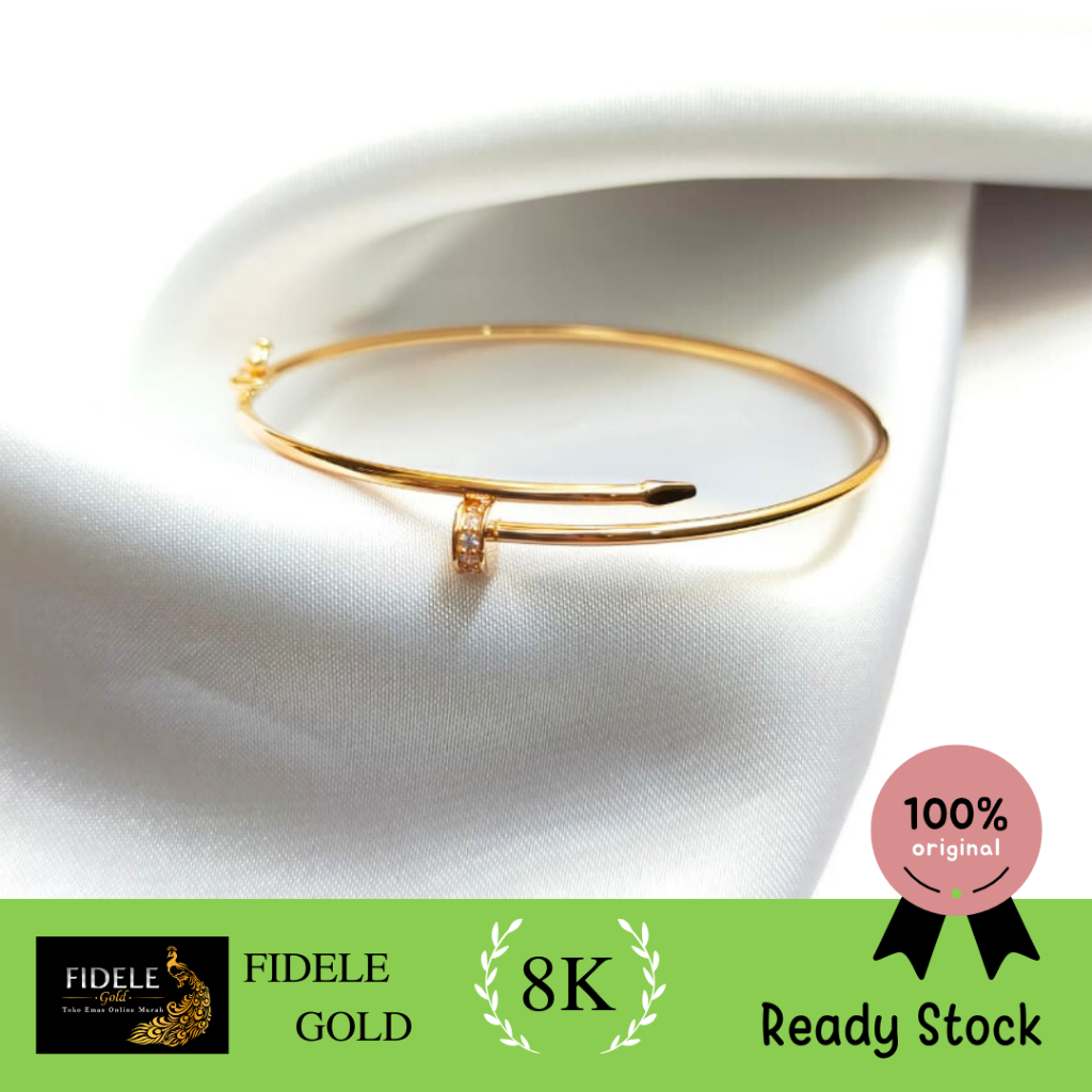Gelang paku fashion gelang emas wanita 375 8k ubs life style
