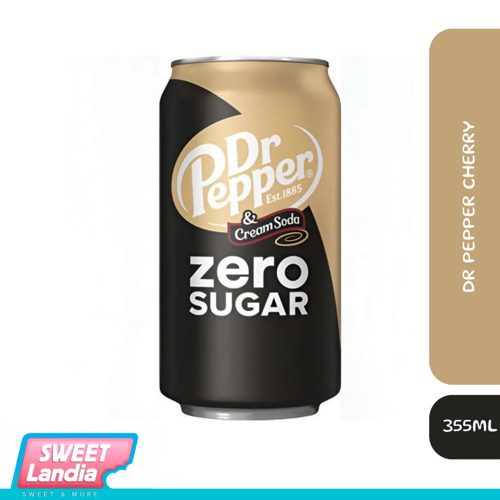 

Dr Pepper & Cream Soda Zero Sugar 355ml
