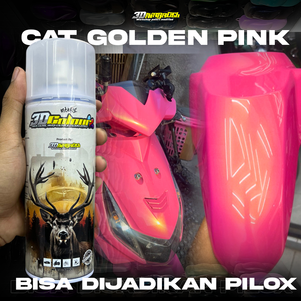 (BISA DIJADIKAN PILOX) CAT GOLDEN PINK | CAT PINK LEMBAYUNG GOLD