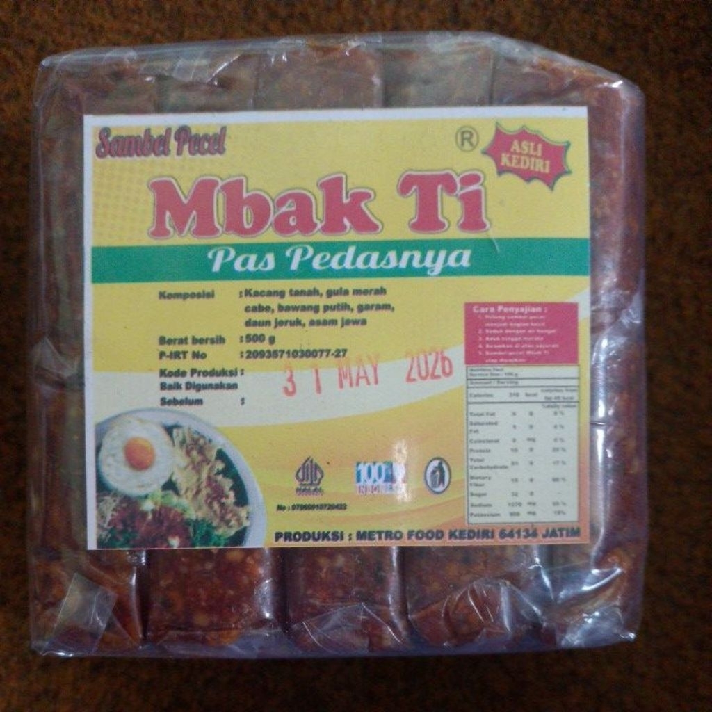 

Sambel Pecel Mbak Ti 500gr - Bumbu Pecel Khas Kediri