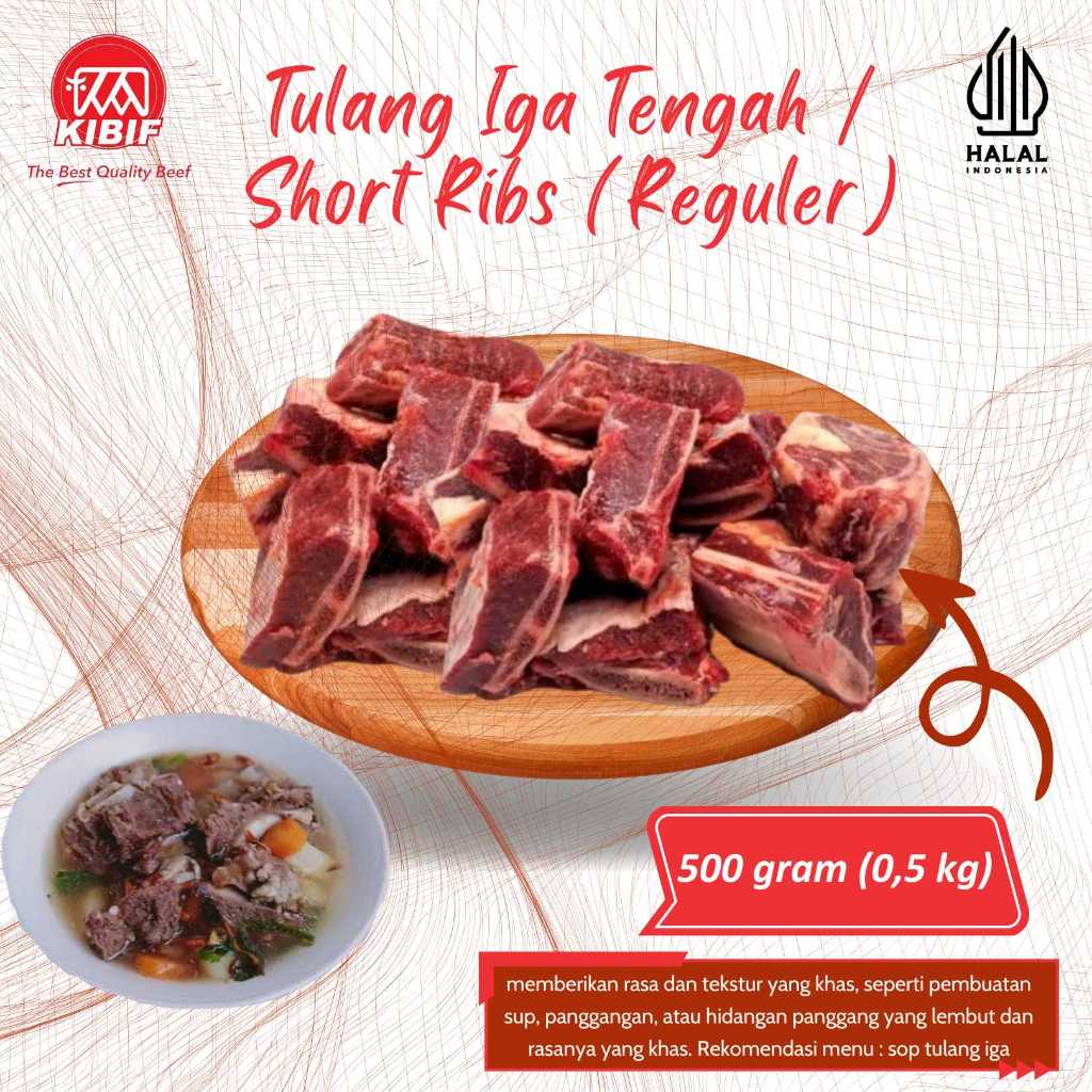 

Tulang Iga Tengah / Short Ribs 500 gr