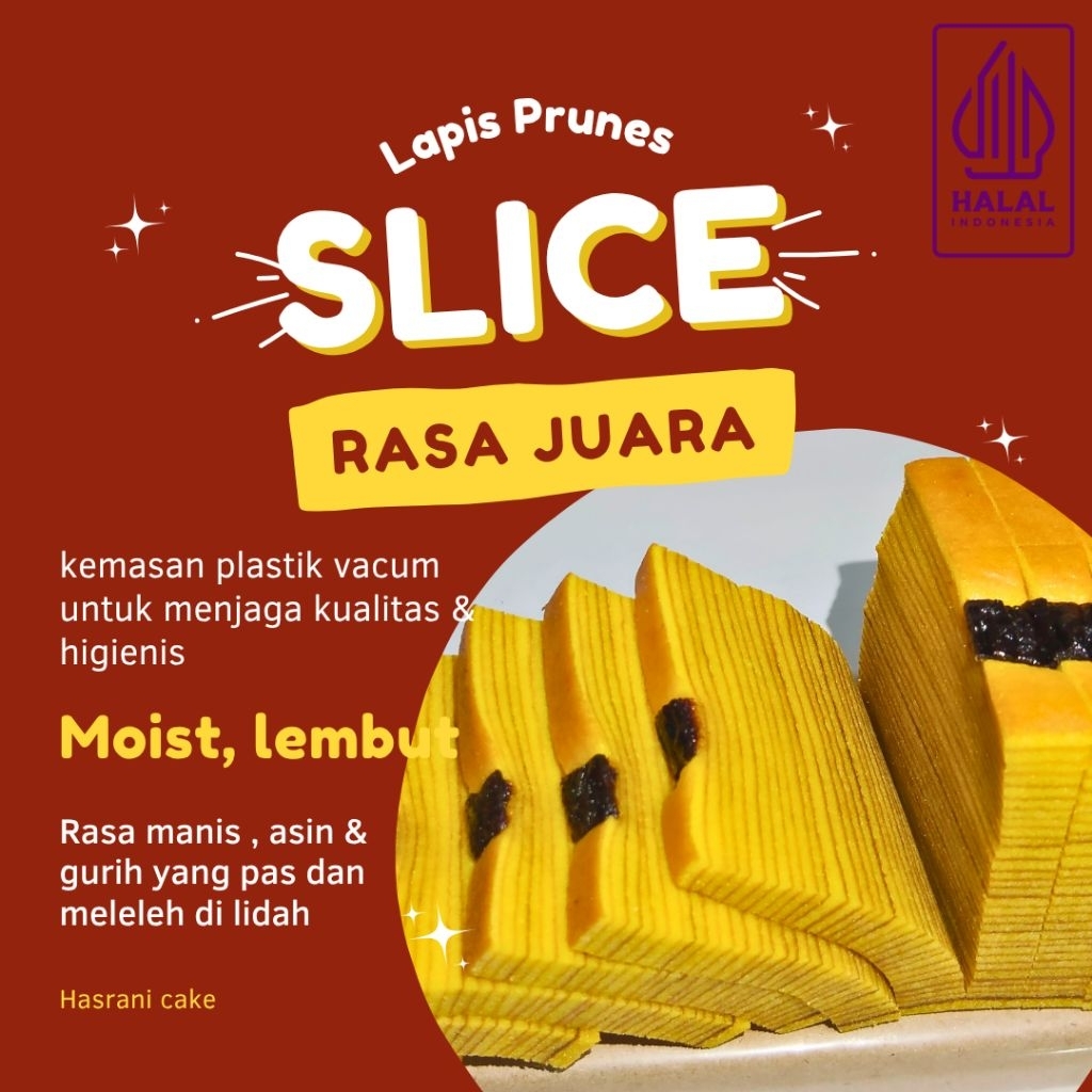 

PINGGIRAN KUE LAPIS LEGIT PRUNES, COKLAT kemasan vacum berat 250gram