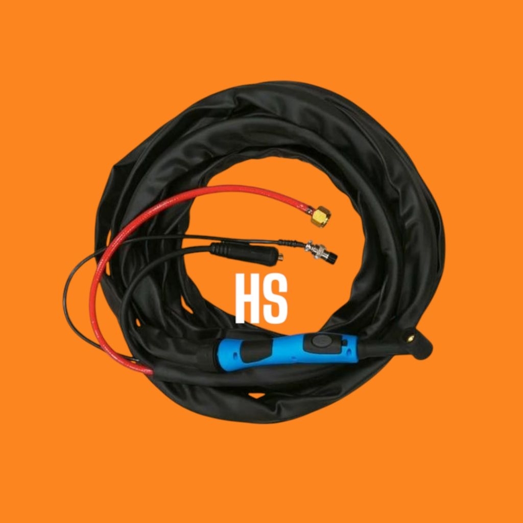 Stang las Argon TIG torch WP 17 double kabel panjang 8 meter stang las wp17-25-2