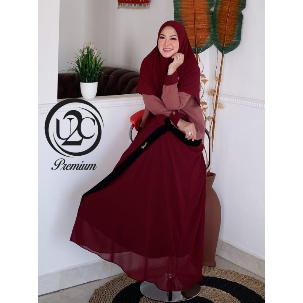 QISYA SET SYARI PREMIUM BY BUTIK U2C GAMIS SYARI MEWAH