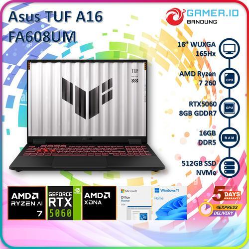 ASUS TUF A16 FA608UM RYZEN 7 260 RTX5060 16GB 512GB 16" WQXGA IPS 165HZ