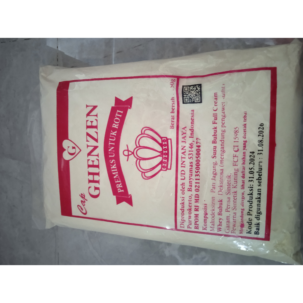 

Premiks Roti ( Full Cream ) Cap Ghenzen 250g BPOM MD