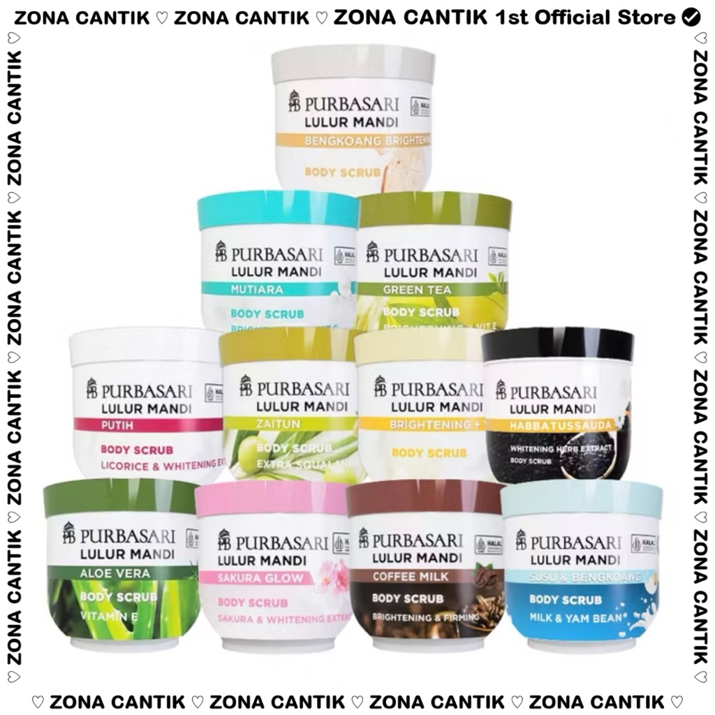 PURBASARI LULUR MANDI 100gr - LULUR PURBASARI - SCRUB PURBASARI