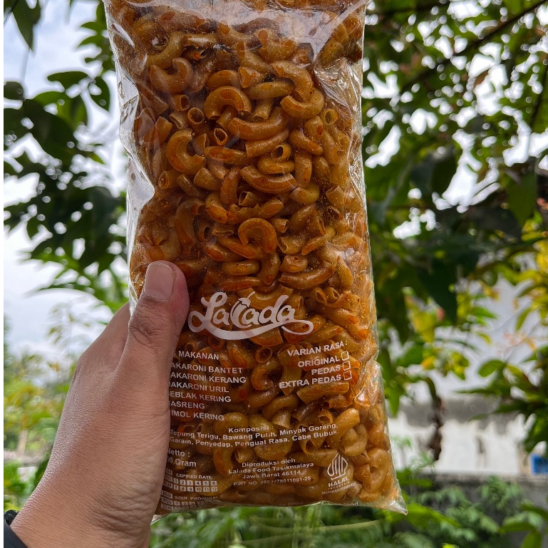 

Makaroni Cikruh Premium Gurih Pedas dan Ekstra Pedas 500 gram